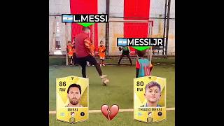 Messi X Messi Jr Skills