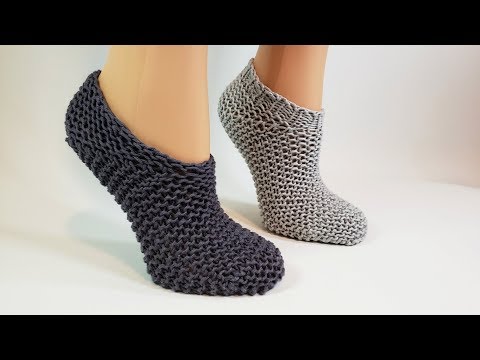 Knit Squishy Slipper Socks Knitting Pattern Tutorial