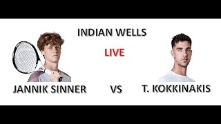Jannik Sinner vs Thanasi Kokkinakis - Indian Wells - Live
