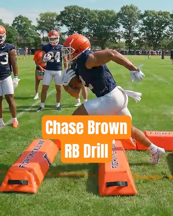 Illinois Football | Chase Brown RB Drill
