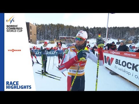 Race Highlights | Riiber sweeps home stage | Trondheim | Gundersen LH #2 | FIS Nordic Combined