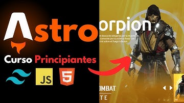 🔴 ¡Aprende Astro JS ahora! CURSO Para Principiantes + Proyecto Completo Mortal Kombat