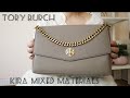 TORY BURCH KIRA MIXED MATERIALS BAG IN GRAY HERON | REVIEW + MODSHOTS