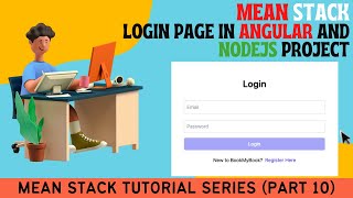 Create Login page in Angular using Tailwind CSS | Login using NodeJs | Mean Stack Auth Part10 |