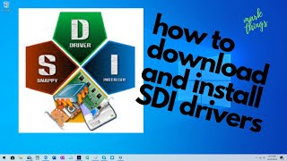 how to download and install SDI drivers (step by step) screenshot 5