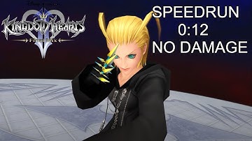KH II FM [Critical Mode] Data Larxene Speedrun 0:12 No Damage