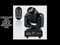 U'King 60W LED Moving Head Light Mini Spot Gobo Stage Light DMX512 Remote Pattern Beam Effect Light