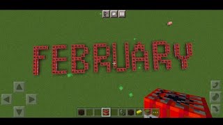 Minecraft Gudbay February and Hello March