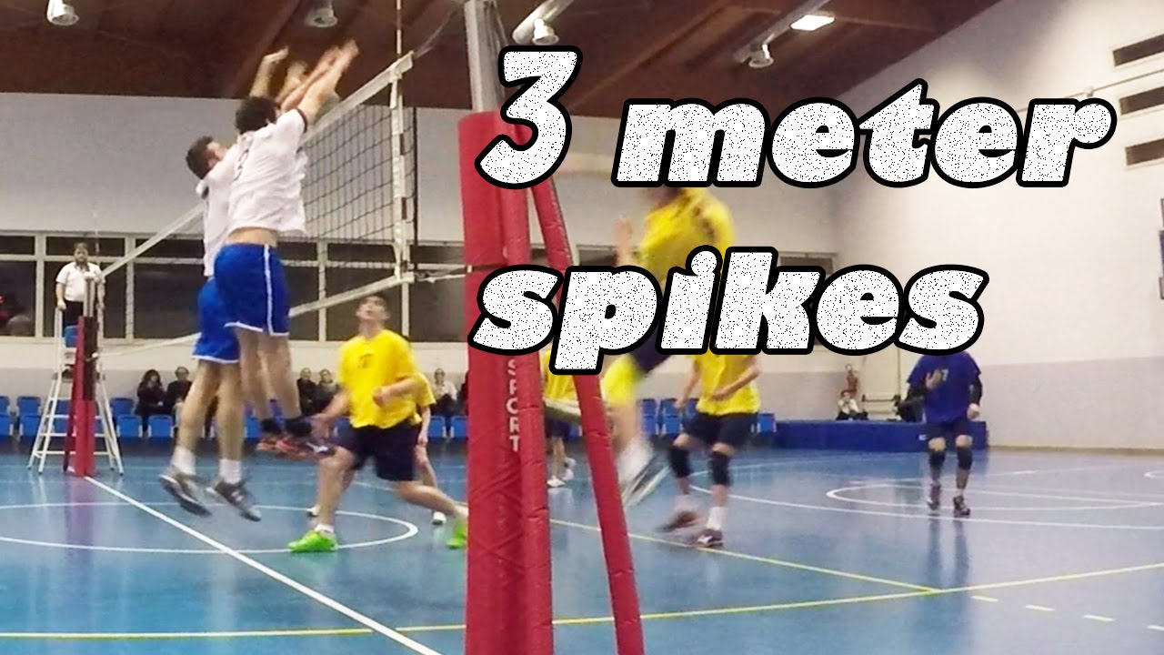 powerful volleyball spikes in 3 meter Ace jumper YouTube