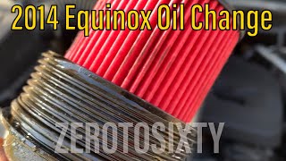 How to change oil/filter 2014 Chevy Equinox (and reset oil light)