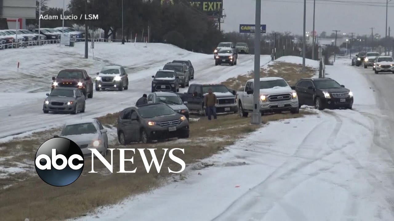 Thousands and thousands in path of freezing rain, thundersleet and icy roads l GMA