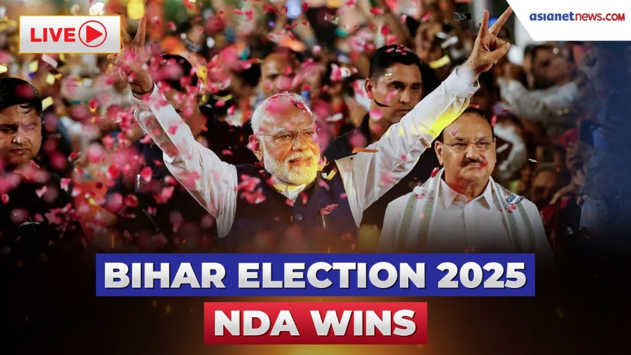 PM Modi LIVE 🔴 Bihar Election Victory | BJP Headquarters | NDA | JP Nadda | Amit Shah