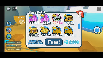 Fusing 2x gold robot and 1 gold metal skull?|Pet simulator x