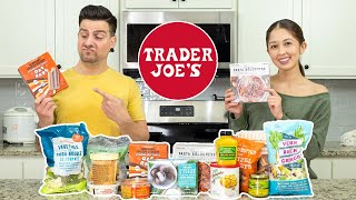 Taste Testing ALL The New Vegan Items at Trader Joe’s 😋