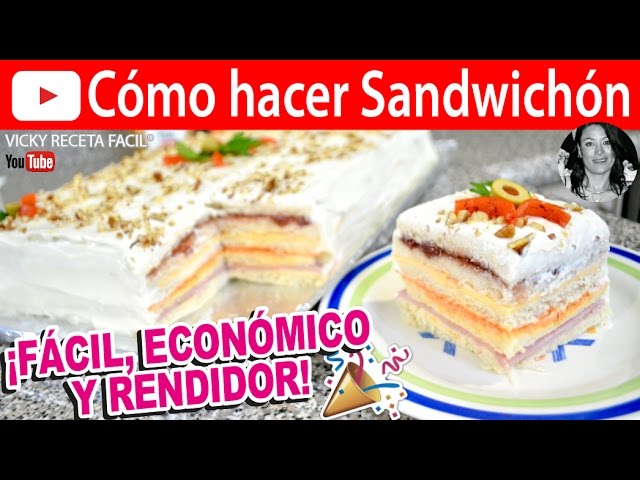 CÓMO HACER SANDWICHÓN | Vicky Receta Facil | VICKY RECETA FACIL