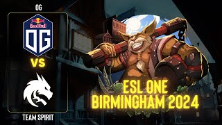 OG проти Team Spirit | Гра 2 | ESL One Birmingham 2024 - Group B