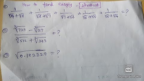 tet, tnpsc, trb, ugtrb maths, important root sum- shortcut @lotofmaths 👌👍