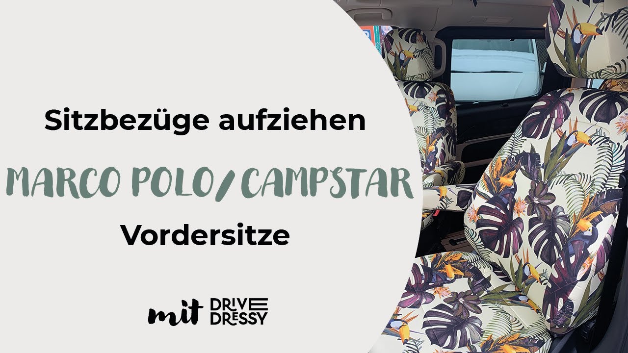 DriveDressy Sitzbezüge - Marco Polo/Campstar Vordersitze 