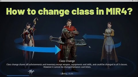 How to change class/character in mir4? | Sorcerer to Taoist | kimtin