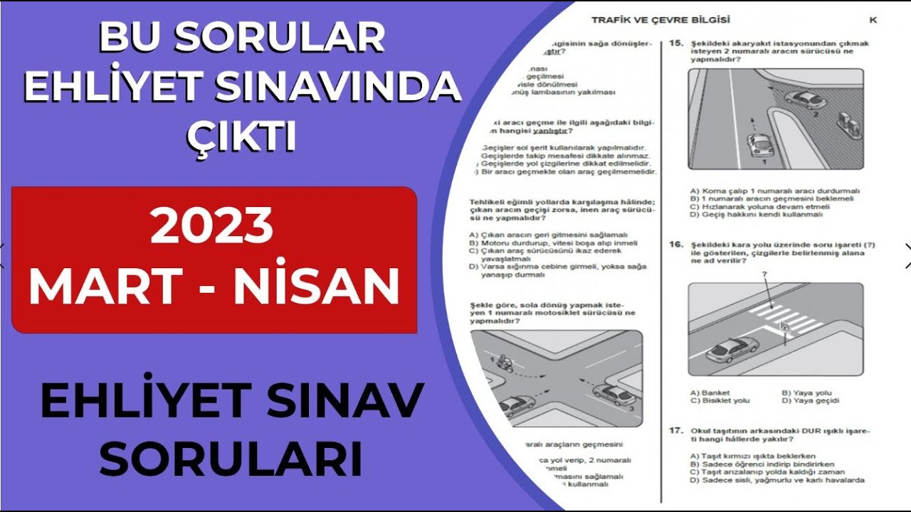 Mart Ehliyet Sorular Km Ehliyet Sorular Birebir Km