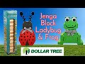 Jenga Block Ladybug 🐞 and Frog 🐸