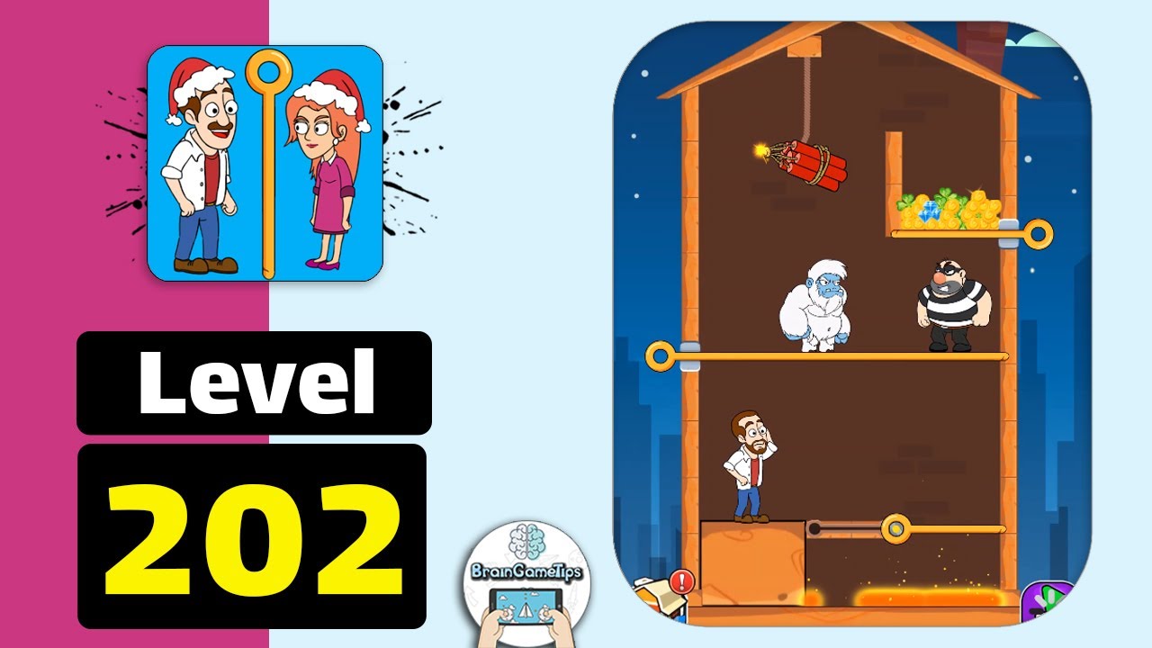 Home Pin: Pull The Pin Puzzle - Level 202 Walkthrough