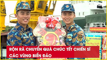 Rộn rã chuyển quà chúc Tết chiến sĩ các vùng biển đảo| Báo Lao Động