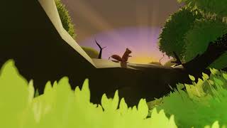 3D Animation Squirrel Goes for a Morning Walk