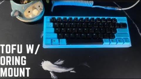 Tofu 60 O-ring mounted w/ Zealios 67g (Holy Trash Pandas on mods)