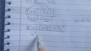 Simplify and write your answer in the form a + bi  | class 9th science math PCTB PTB