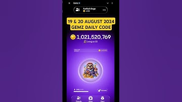 Gemz Daily Code Today 19 August | Gemz Code Today #gemzcode #dailycipher #19august #gemzdailycode