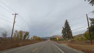 Driving from Tonasket to Oroville, Washington