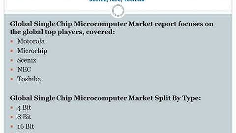 Global Single Chip Microcomputer Market Insights, Forecast to 2025