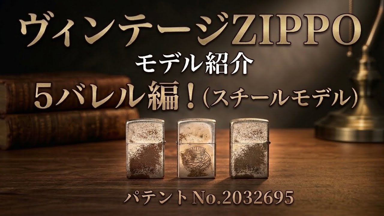 upepo◎アフガニスタンビンテージ品4点 ヴィンテージZIPPO】モデル紹介〜5バレル編！(後編スチールモデル