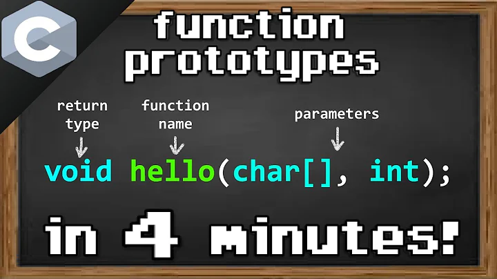 C function prototypes 🤖