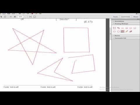 How to make a drawing in PDF Document by using adobe acrobat pro