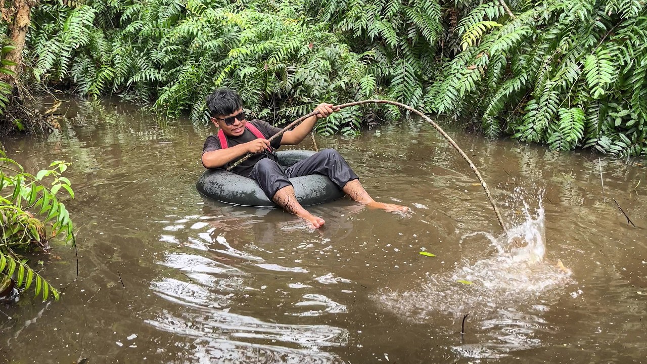 5 HARI BERBURU SAAT KEMARAU, DAPAT IKAN, BELUT & BURUNG DI RAWA TENGAH HUTAN😅 #bocahpecicilan