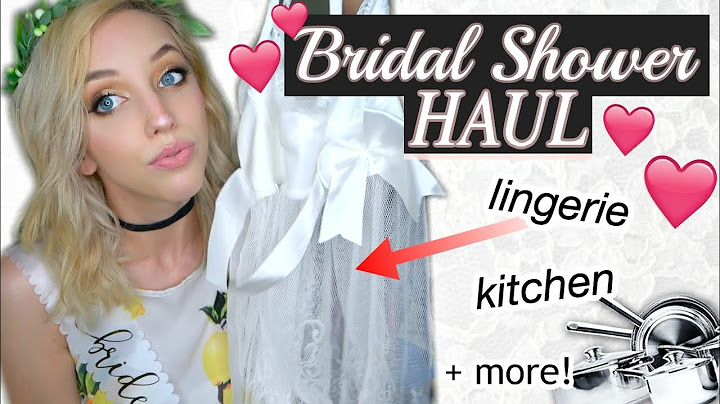 EVERYTHING I GOT FROM MY BRIDAL SHOWER! 💍