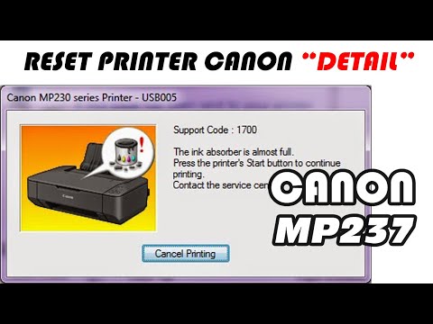 Canon Printer Mp 237 Reset black catridge. 