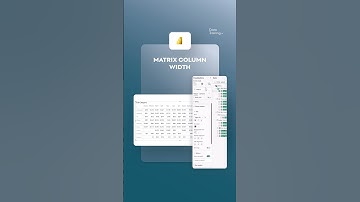 The same column WIDTH in a matrix 🙌🏼