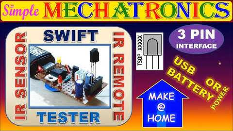 Swift IR SENSOR IR REMOTE Tester for INFRARED SENSORS TSOP 1738  TSOP 1838  | 5 V USB | 9 V bat