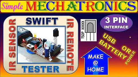 Swift IR SENSOR IR REMOTE Tester for INFRARED SENSORS TSOP 1738  TSOP 1838  | 5 V USB | 9 V bat