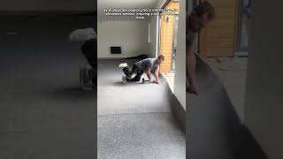 Smoothing a Carpet with a Knee Kicker
