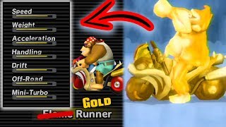 Best Stats Mario Kart Wii Vehicle gold Runner