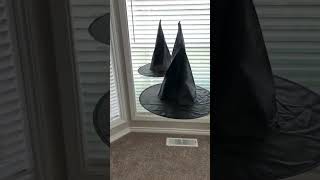 Floating witches hats Halloween decorations for spooky home decor | Product Review