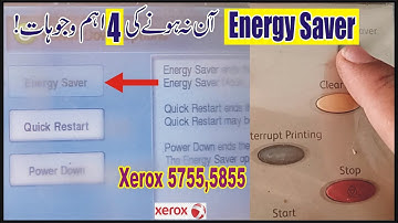 Energy Saver Mode Problem Solved in Xerox 5755/5855.....