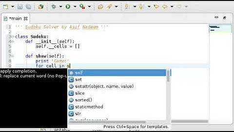 Learn Python making Sudoku Solver: Step 1 - Starting base