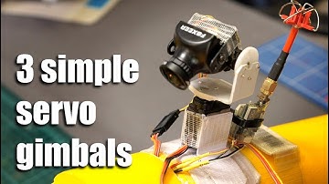 Simple Pan Tilt and Roll servo gimbals