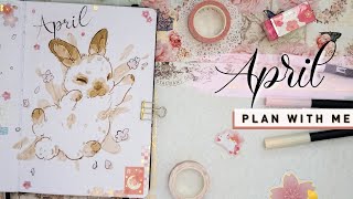 PLAN WITH ME | April 2022 Bullet Journal Setup 🐰