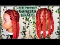 How to do the PERFECT GANGSTA BRAIDS On Locs | Dreadlock Hairstyles for Men and Boys